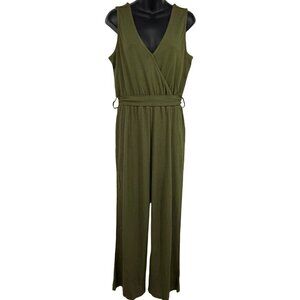 Caralyn Mirand The Drop Olive Sleeveless V-Neck Jumpsuit Medium M NWT New